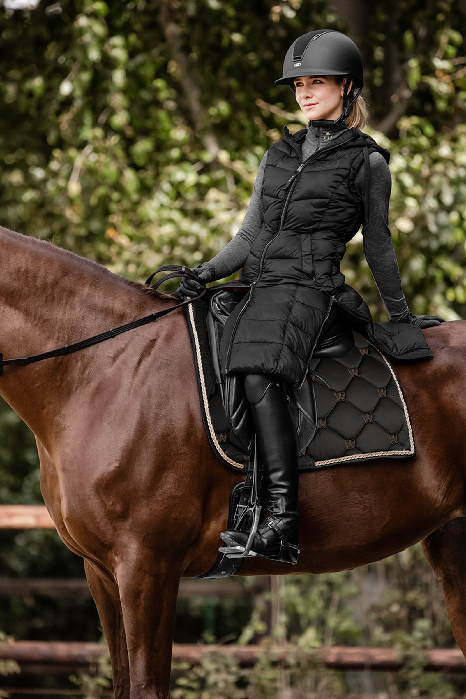 Waldhausen Ostende lett lang vest for kvinner