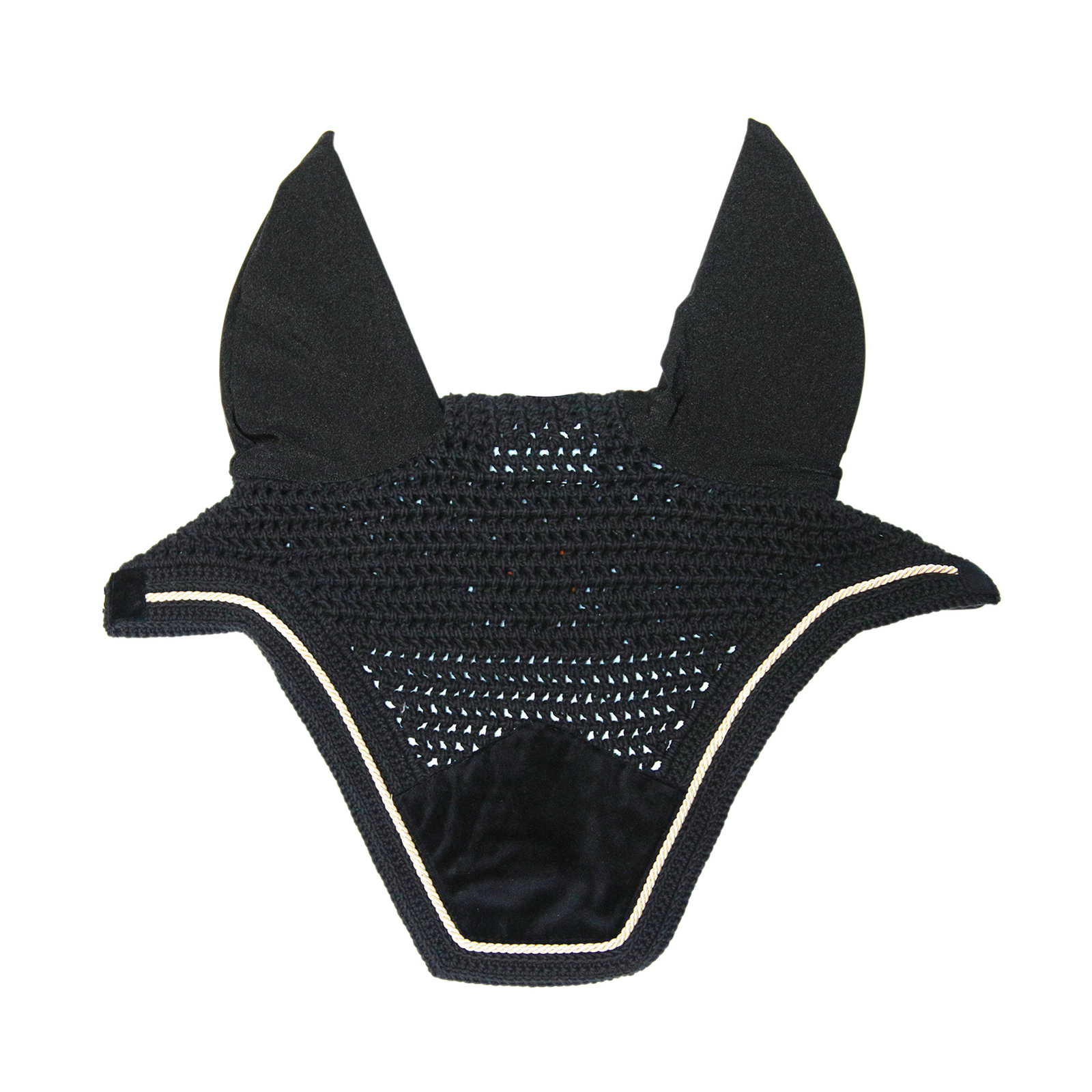 Black Kentucky Horsewear Wellington Velvet Basic ørehette