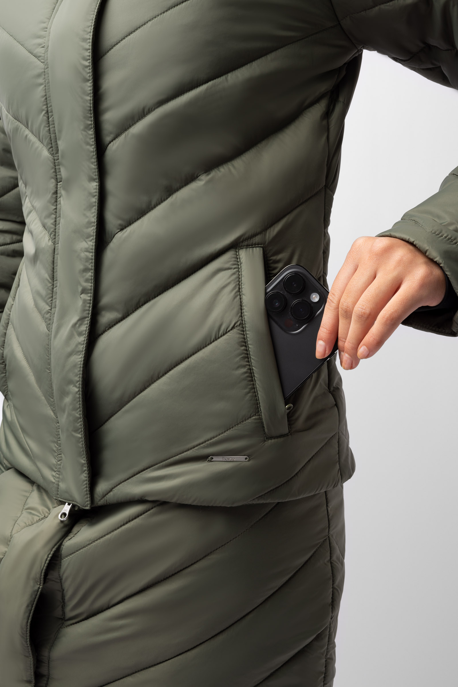 Horze Aurora f&ocirc;ret parkas ridejakke med avtakbar skjorte til dame