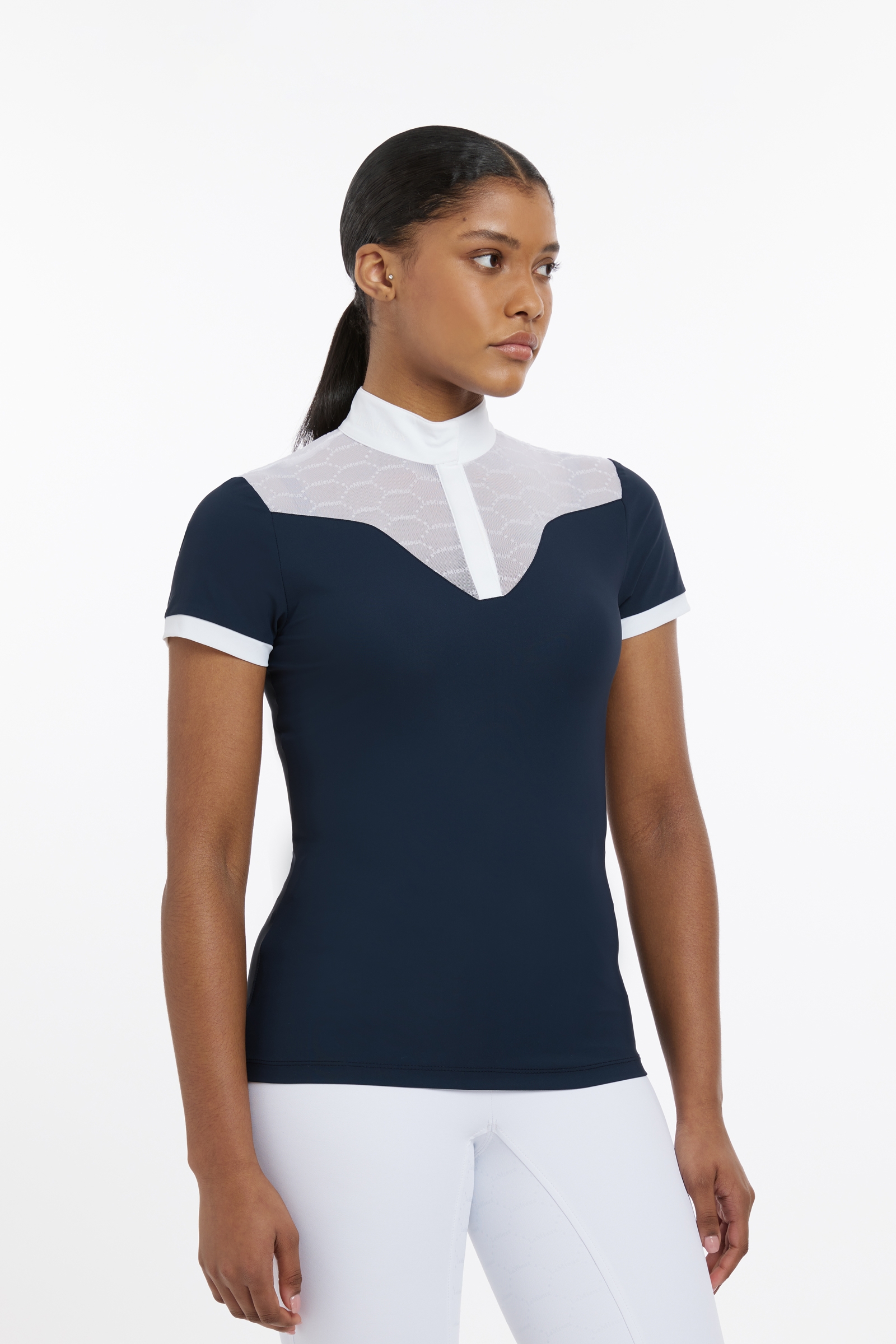 LeMieux Emily kortermet stevneskjorte for kvinner