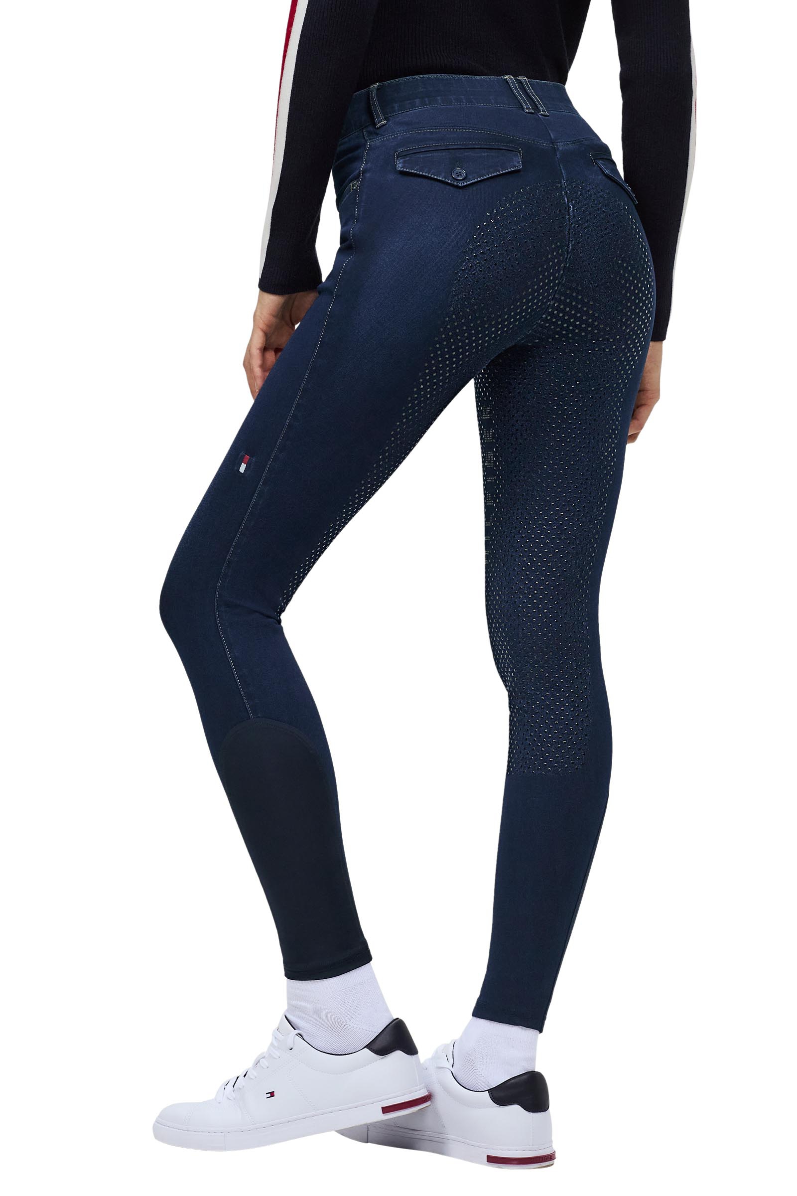 Tommy Hilfiger Equestrian Hope dame denim ridebukse med full grip