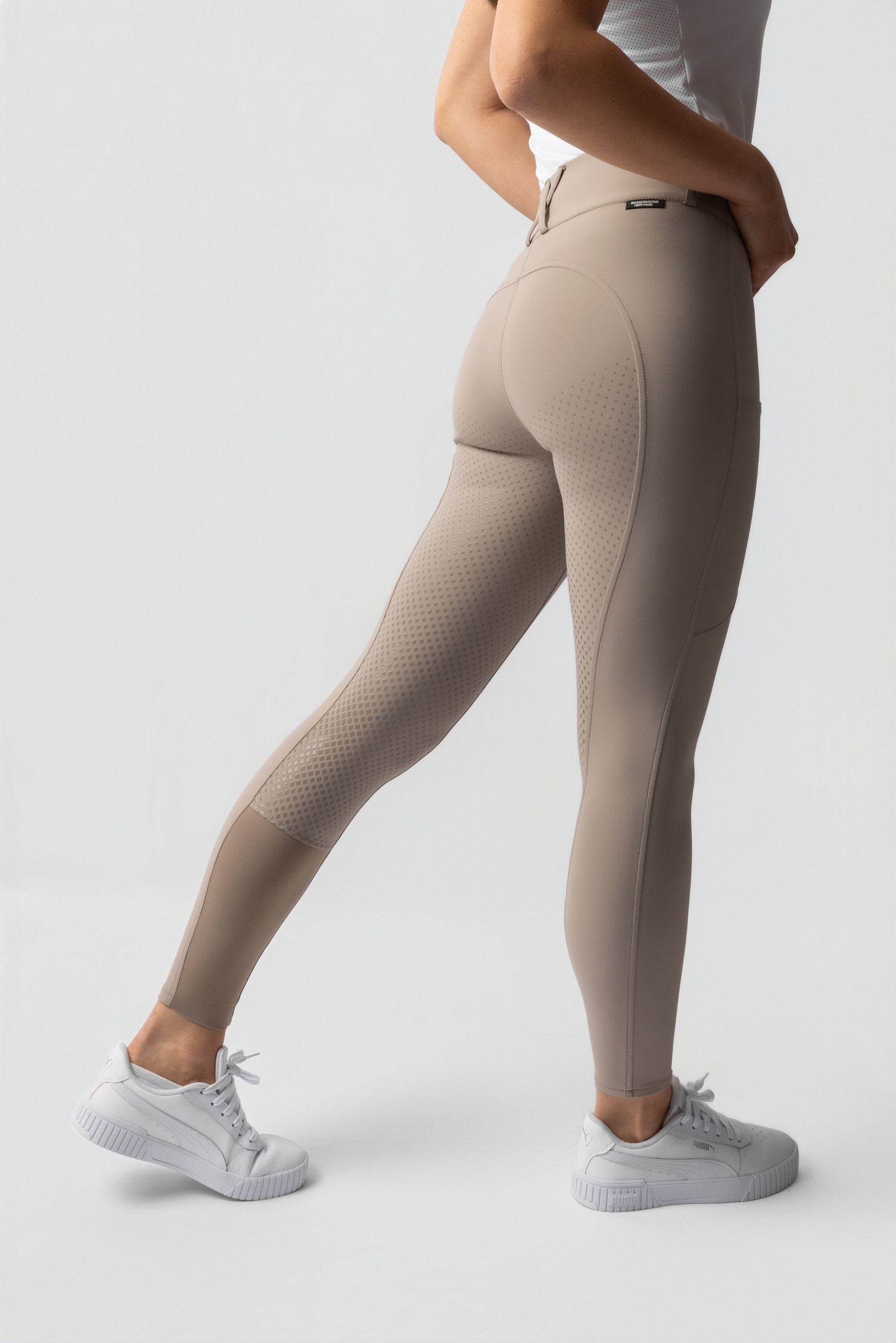 Horze Grand Prix Pro Dame Full Grip ridebukser UPF 50+