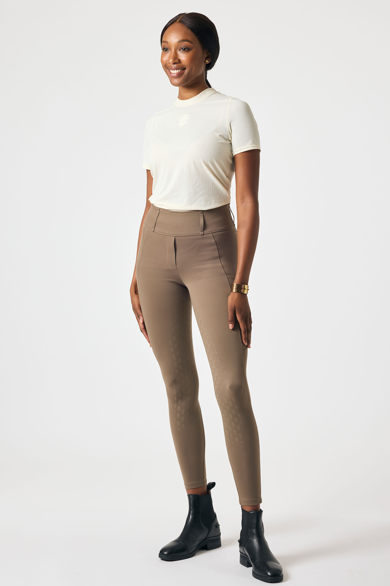 PS of Sweden Courtney S/S Stripet Mesh Topp