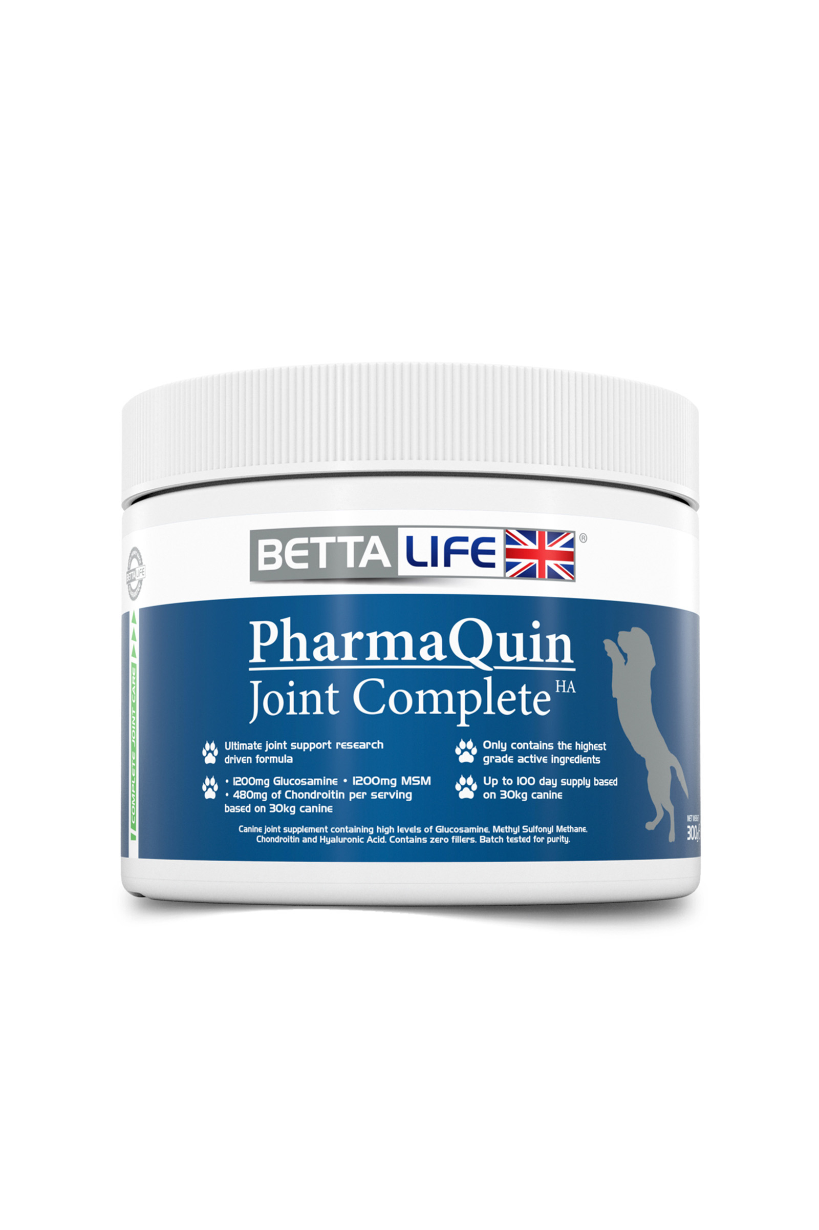 PharmaQuin Joint Complete HA fôrtilskudd til hund, 300 gram