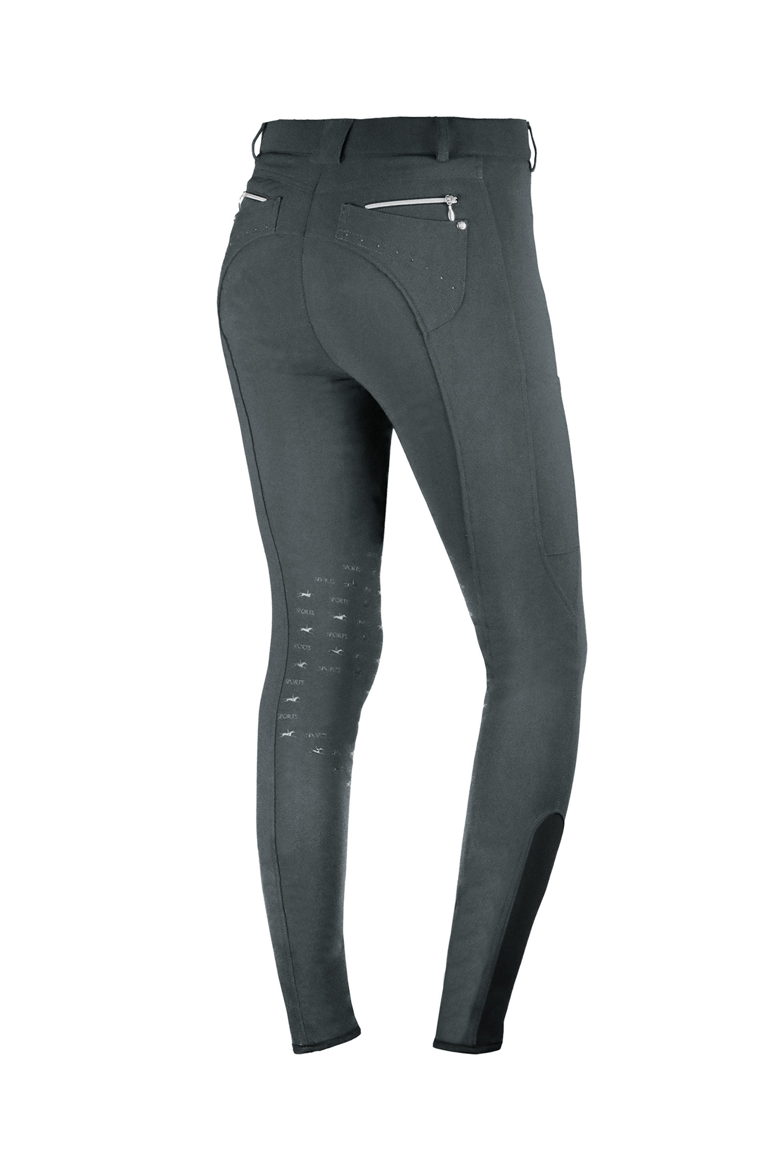Graphite Dark grey Schockemöhle Sports Venus kneforsterket ridebukse, dame