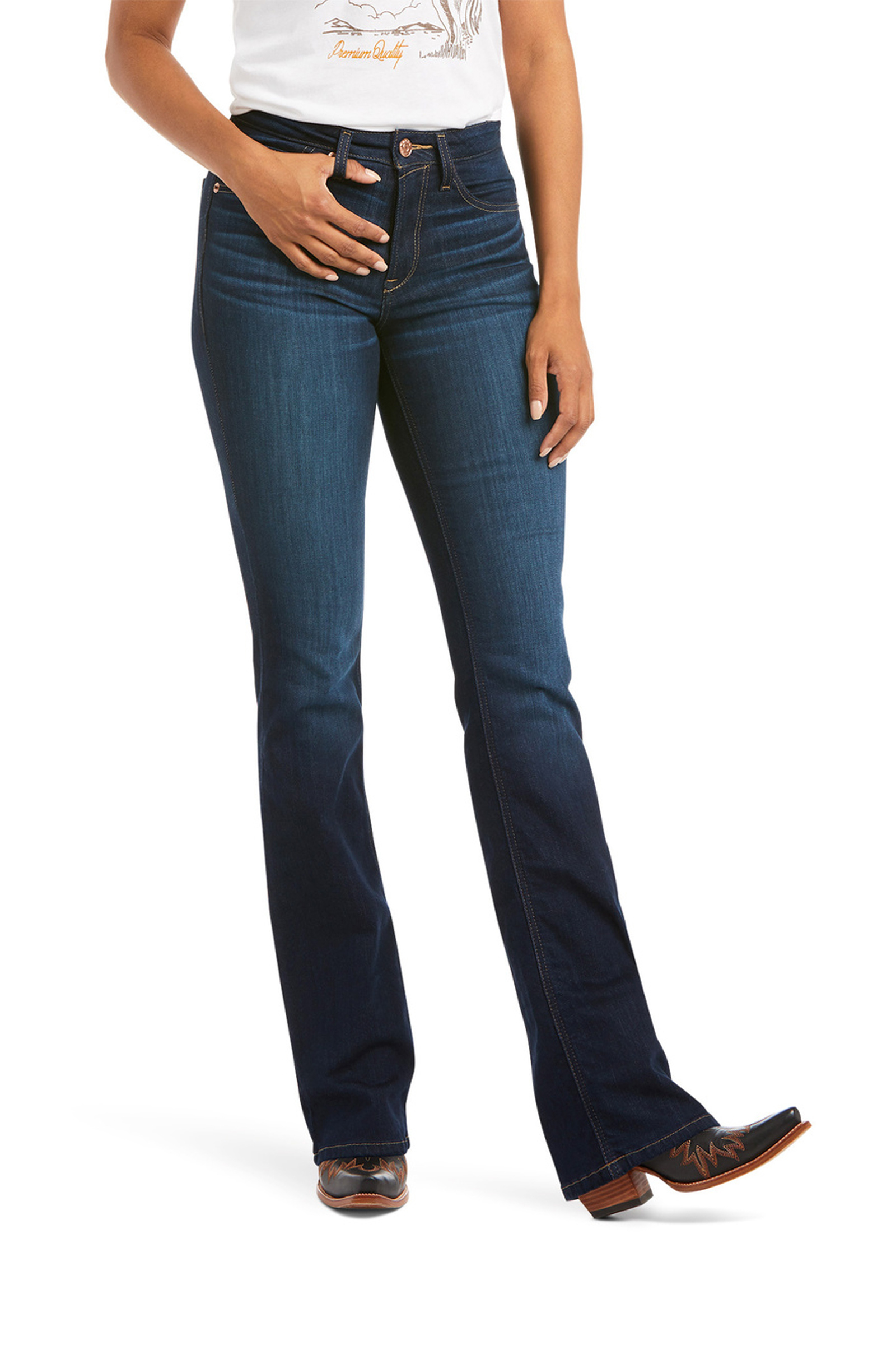 Ariat Real High Rise Ballary Bootcut jeans til dame