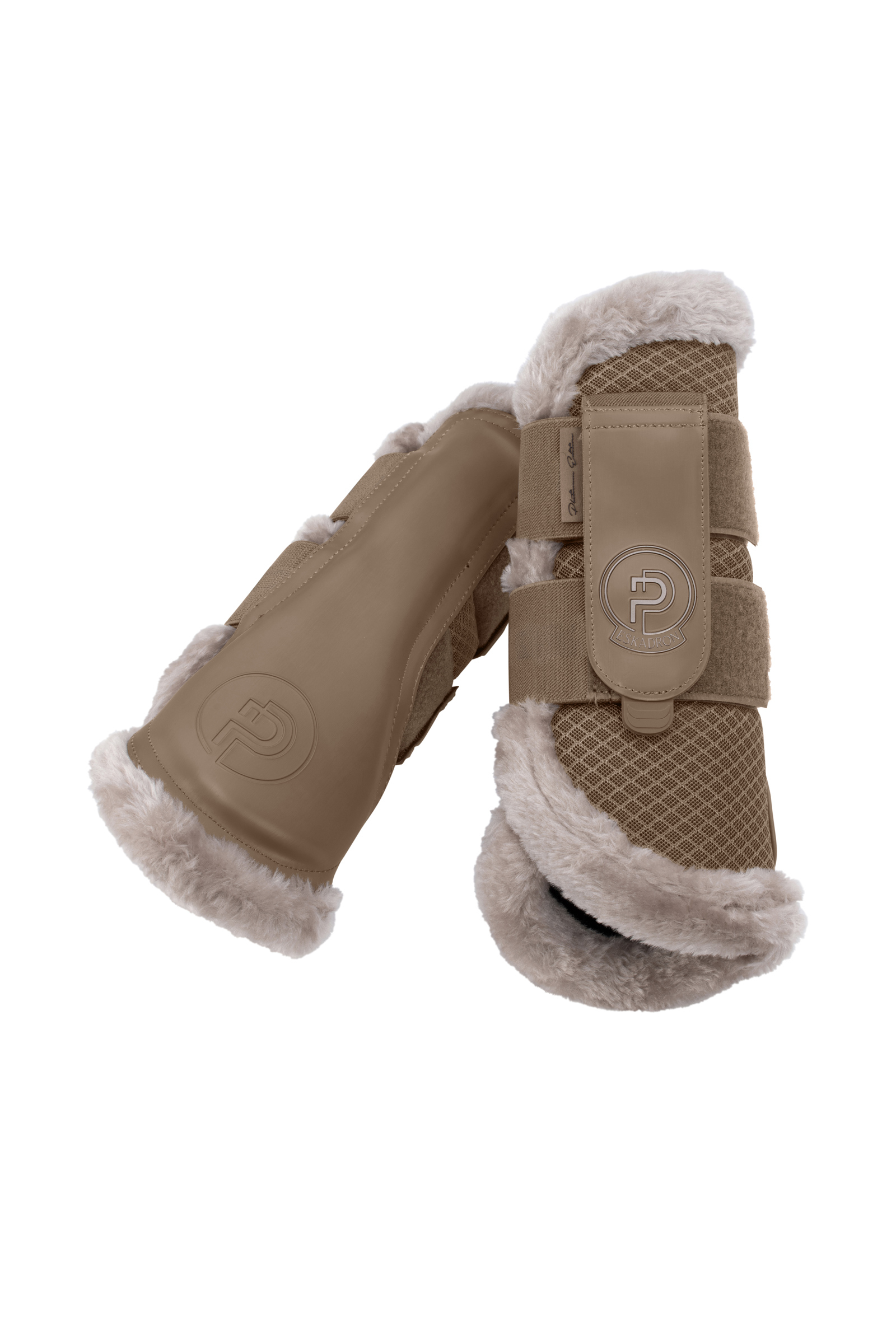 Smoky Taupe Eskadron Platinum 25 Mesh Kunstpels Seneboots