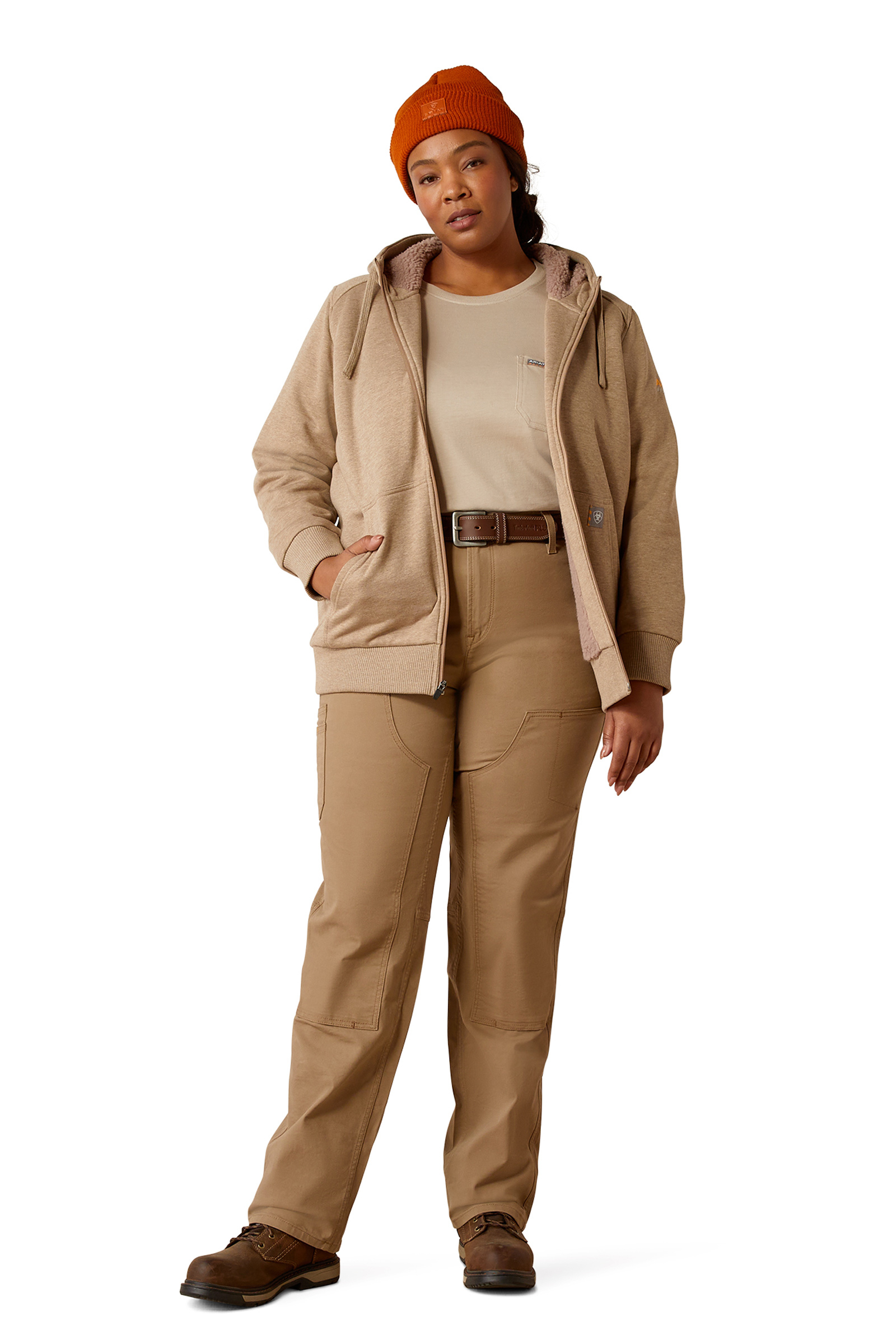 Ariat Rebar All-Weather Sherpa Hettegenser med glidelås