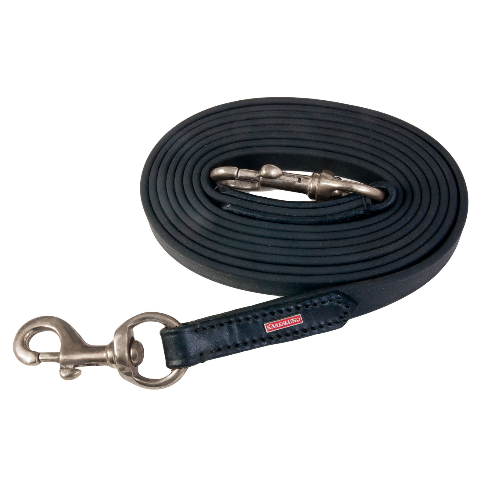 Black/Chrome Karlslund BioThane t&oslash;yler