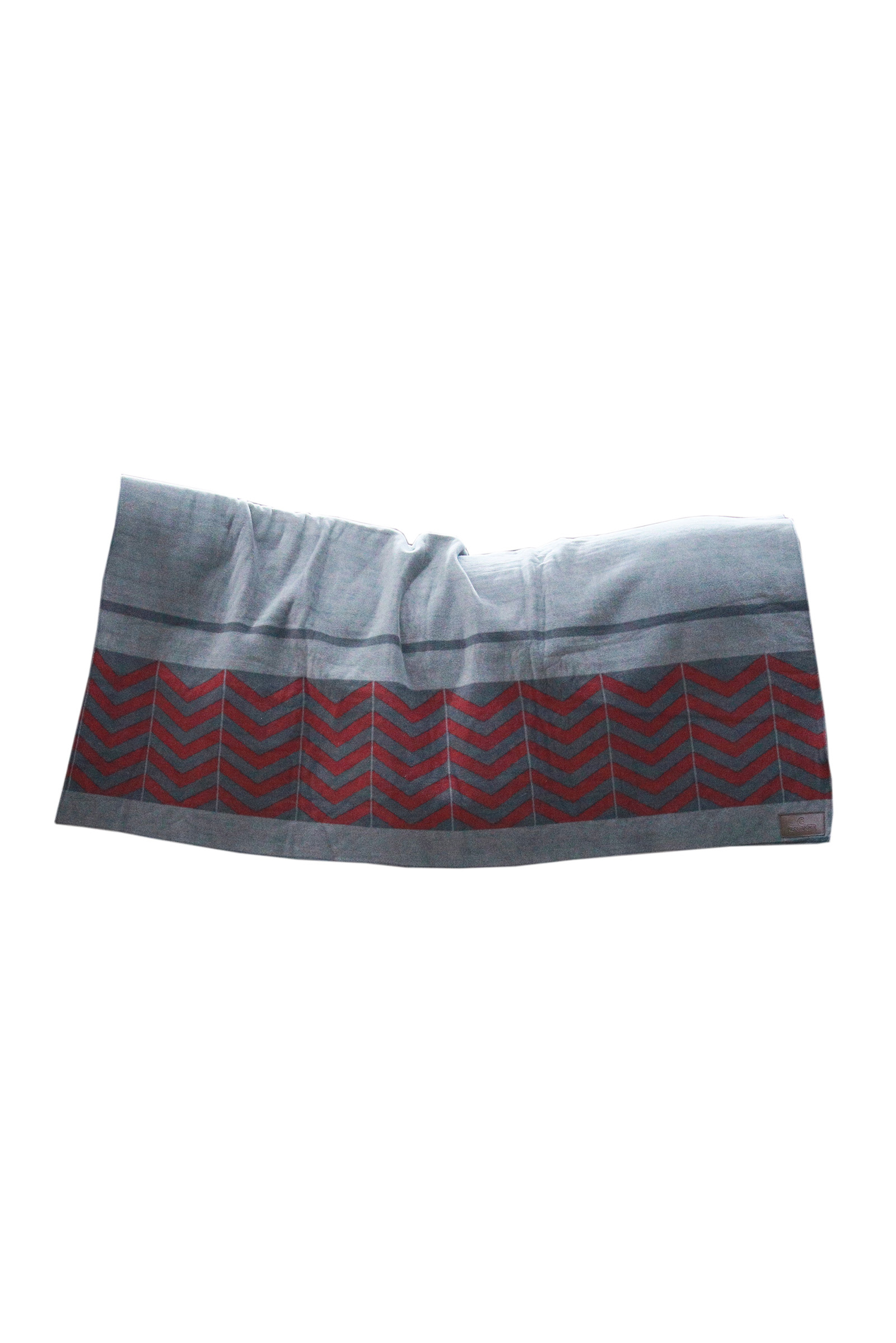 Grey/Dark Red Kentucky Horsewear Heavy fleecedekken