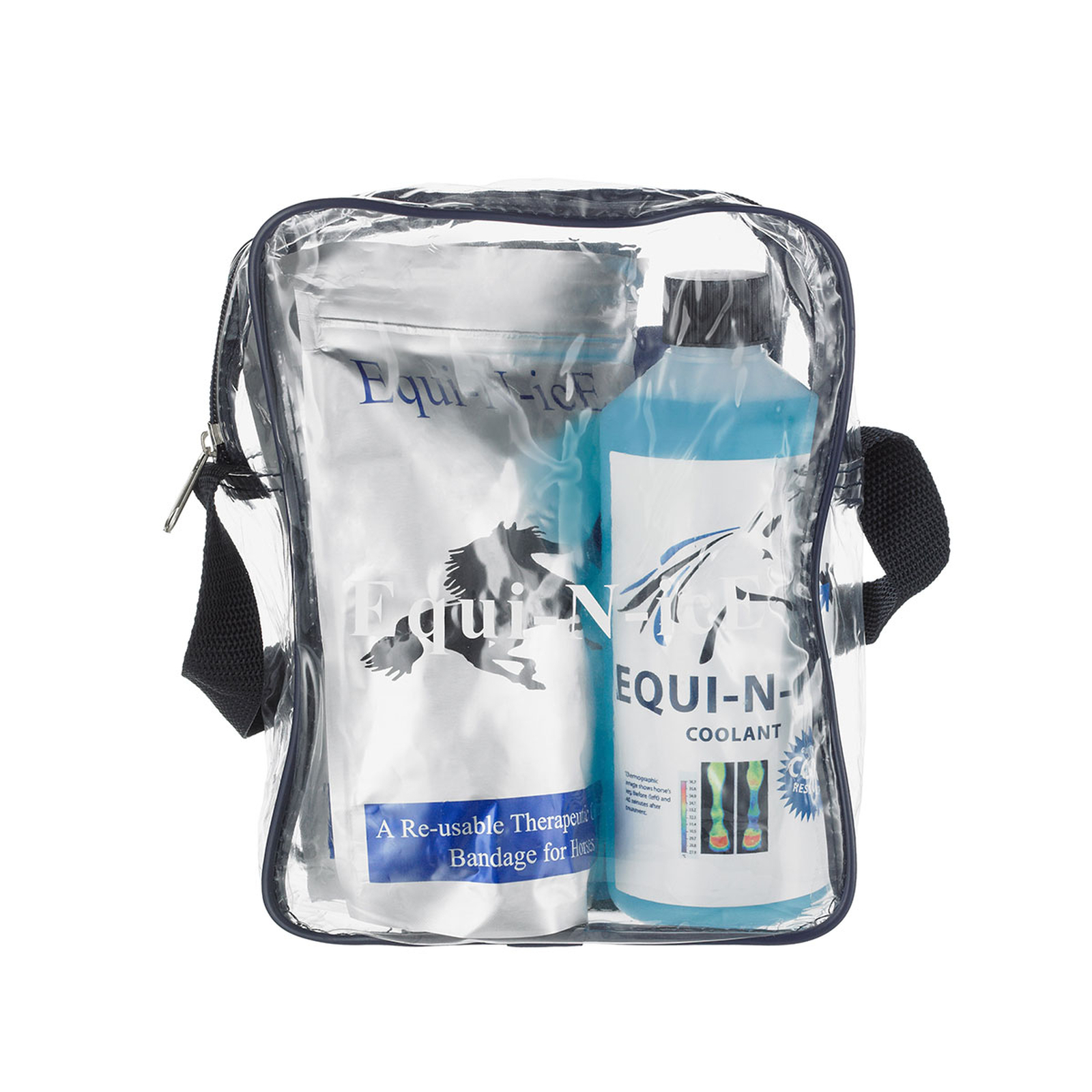 Equi-N-icE stallpakke (2 bandasjer + 500 ml)