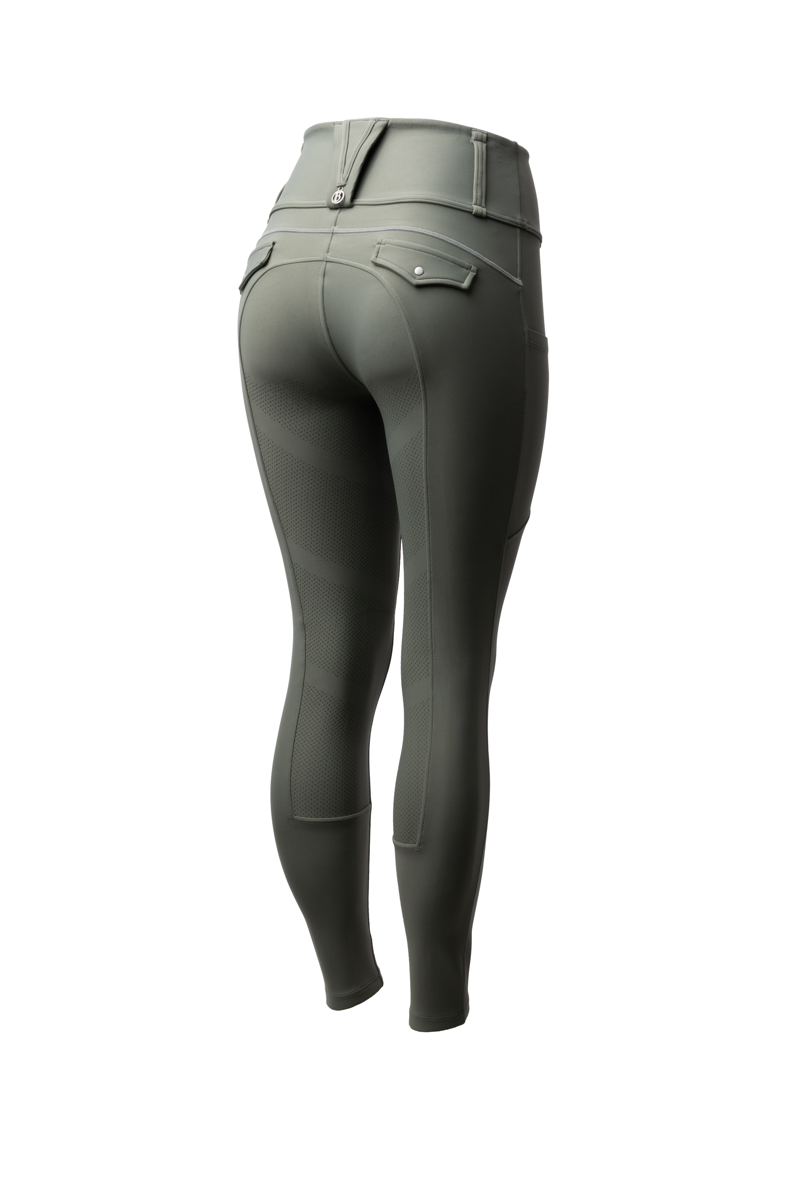 Mulled basil B Vertigo Chiara Helforsterkede ridebukser med kompresjon og hybrid-design  