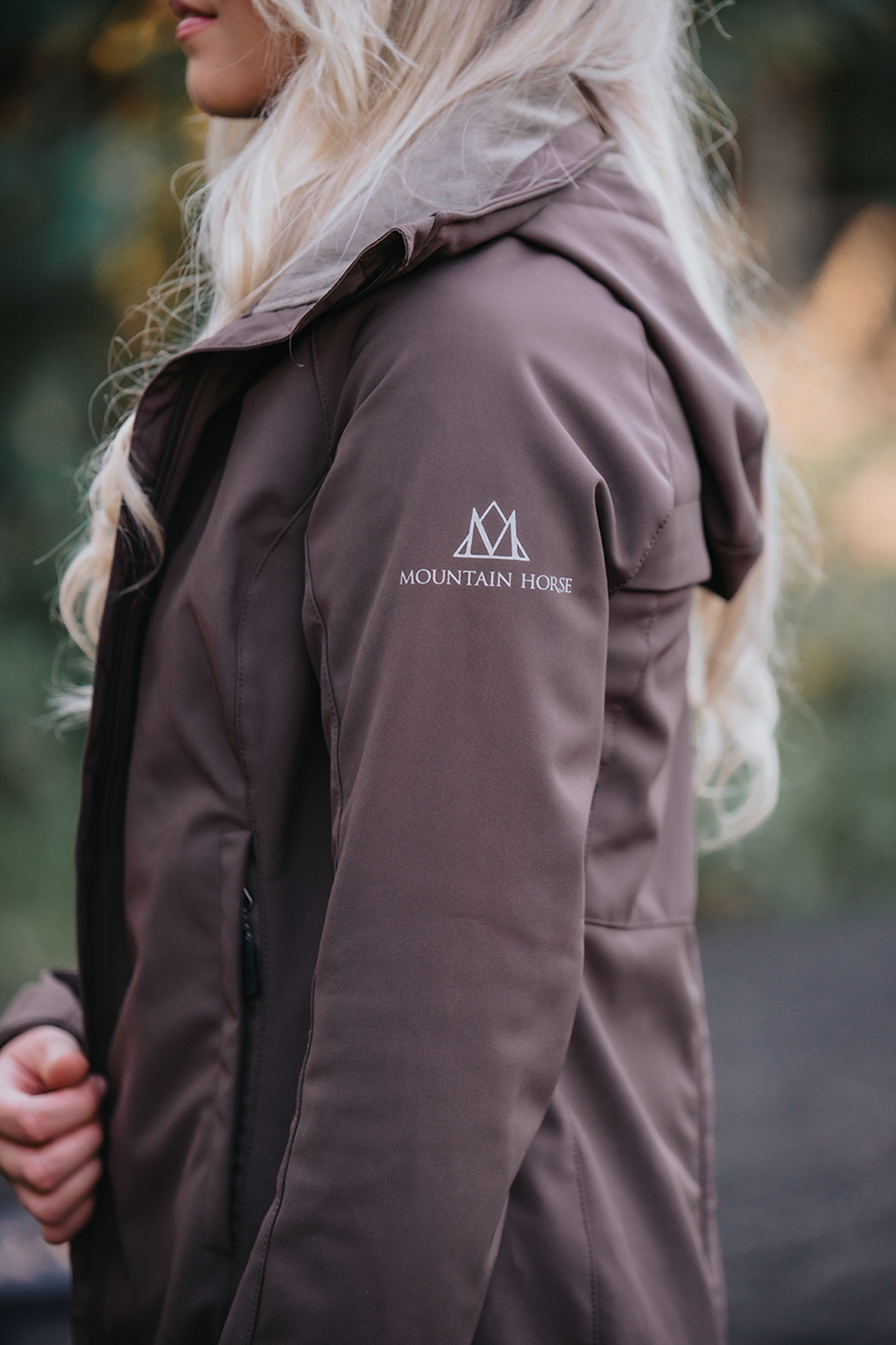Burgundy Mountain Horse Stella Softshell Parkas