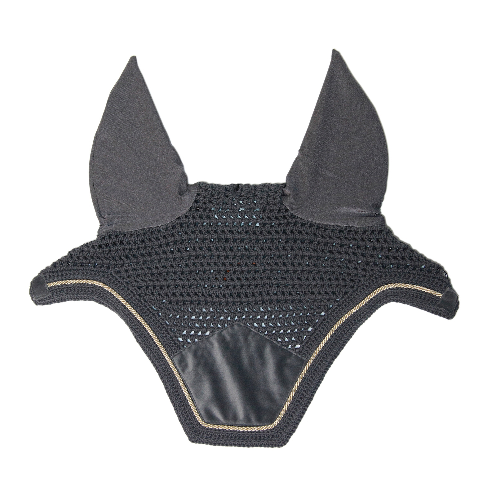 Grey Kentucky Horsewear Wellington Velvet Basic ørehette