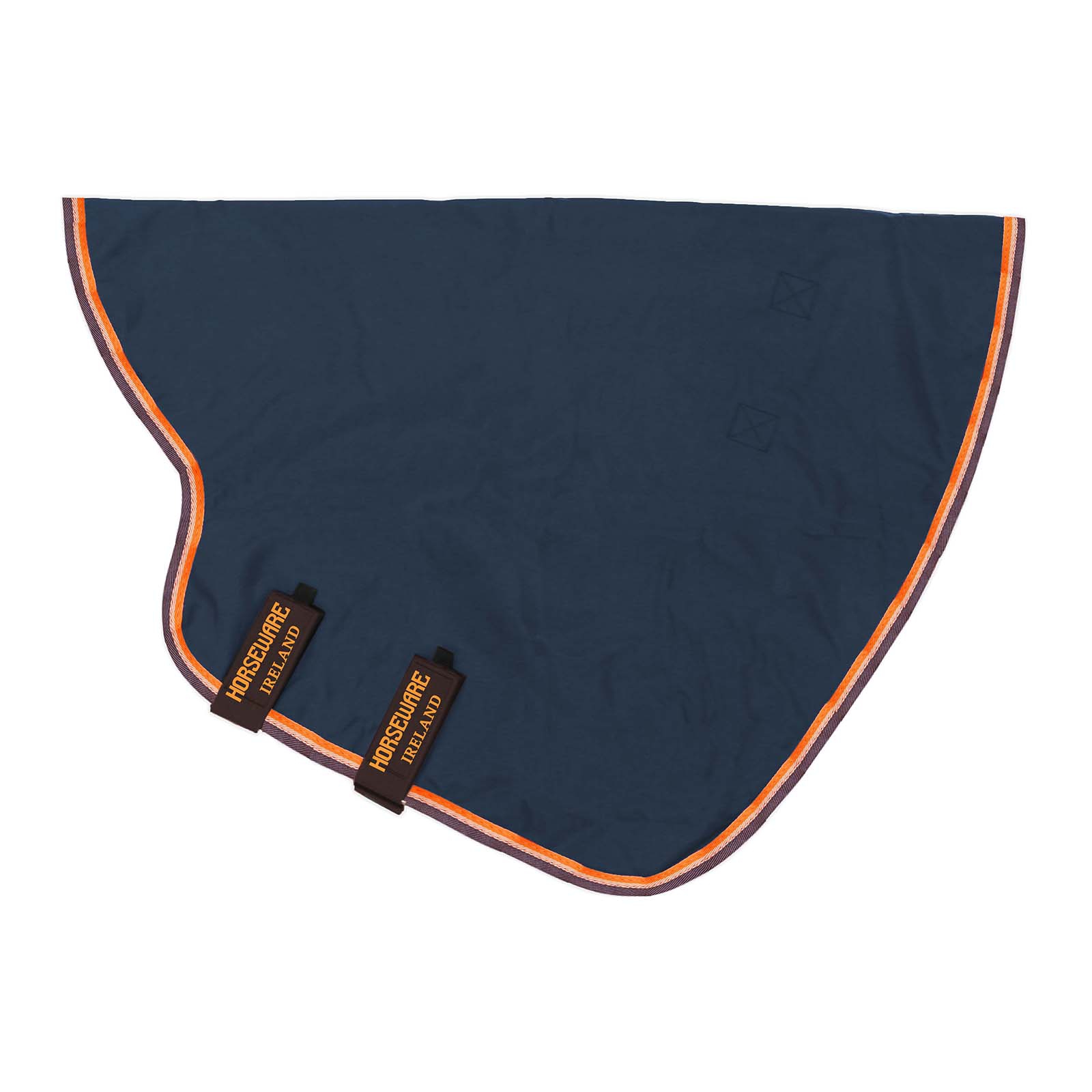 Navy/ Orange/ Tan Brown Horseware Rambo Original hals, 0 gram