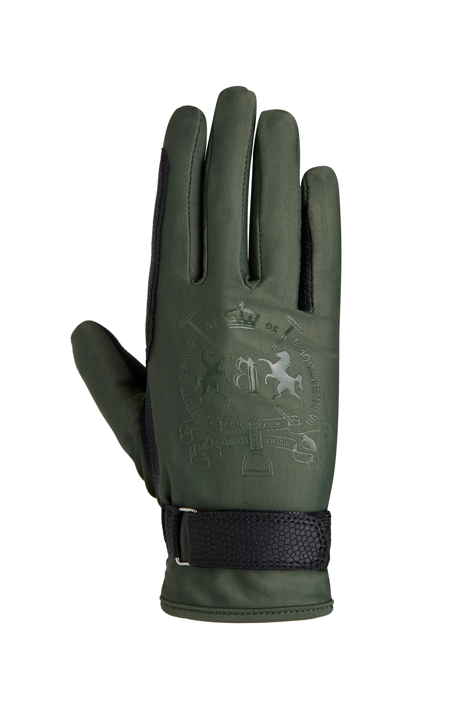 B Vertigo Laia ridehansker med logotrykk til dame